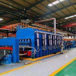 top mounted flat plate vulcanizing machine production line for steel cord (fabric) core conveyor belts dlb y2000x8500x1/3.2
